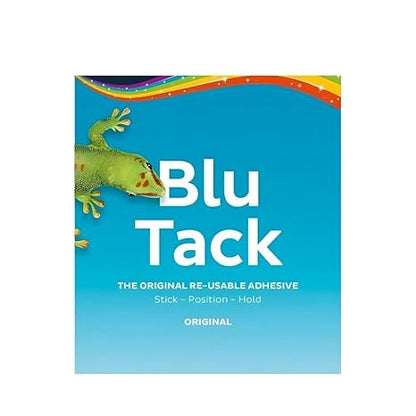 Daisy Dreams Blu Tack Original Reusable Adhesive Sticks, Putty Handy Size Multipurpose Reusable Adhesive, Safe Craft Art Clean Handy 60g Pack of 1 (1, 60g)