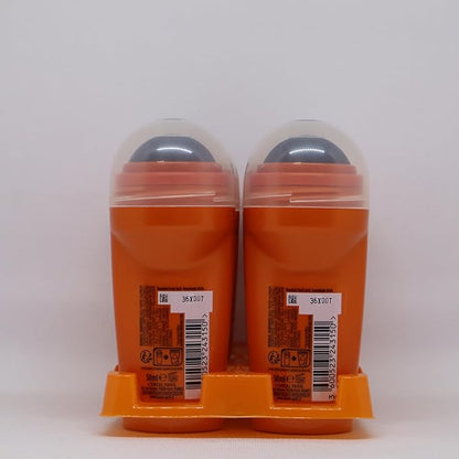 L'Oréal Paris Men Expert 48H Thermic Resist Anti-Perspirant Roll On Deodorant for Men, 50ml Pack of 6, Bulk Buy