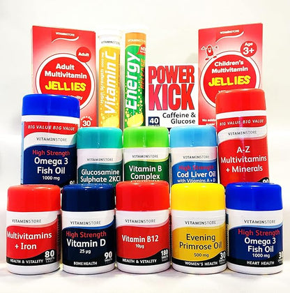 Vitamin Store A-Z Multivitamins & Minerals Food Supplement, 150 Tablets per Tub, Pack of 2 Tubs, 10 Months Supply